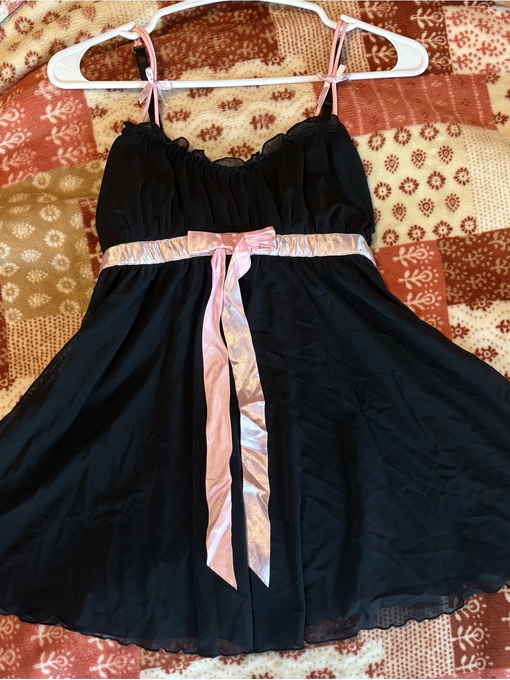 Charlotte Russe Babydoll Dress/ Nightgown with pink details
